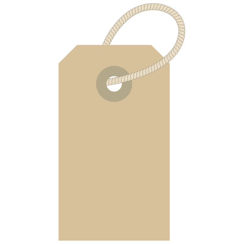 Clipart - Clothing Label with Rope