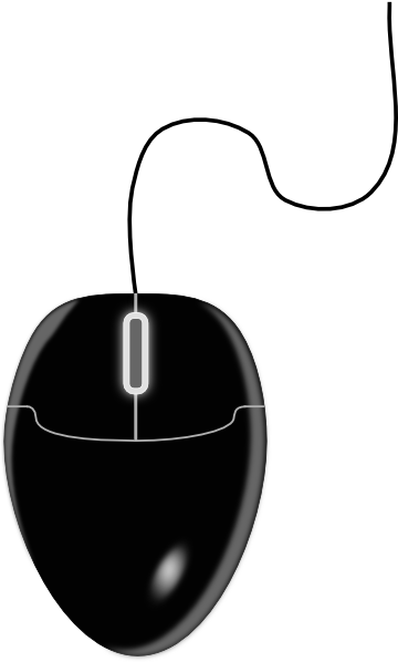 Black Mouse clip art - vector clip art online, royalty free ...