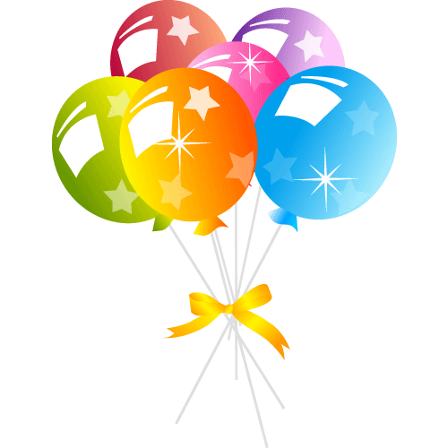Free Party Clipart - Birthday Cake Balloons and Confetti Clip Art ...
