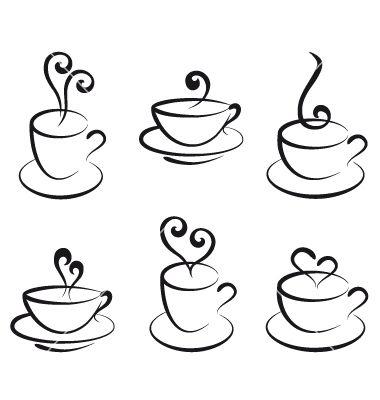 Coffee Cup Clip Art Black White | Clipart Panda - Free Clipart Images