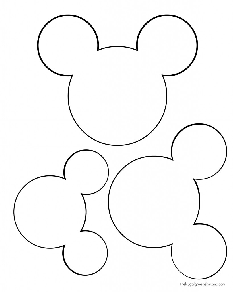 mickey mouse head outline clip art - photo #38