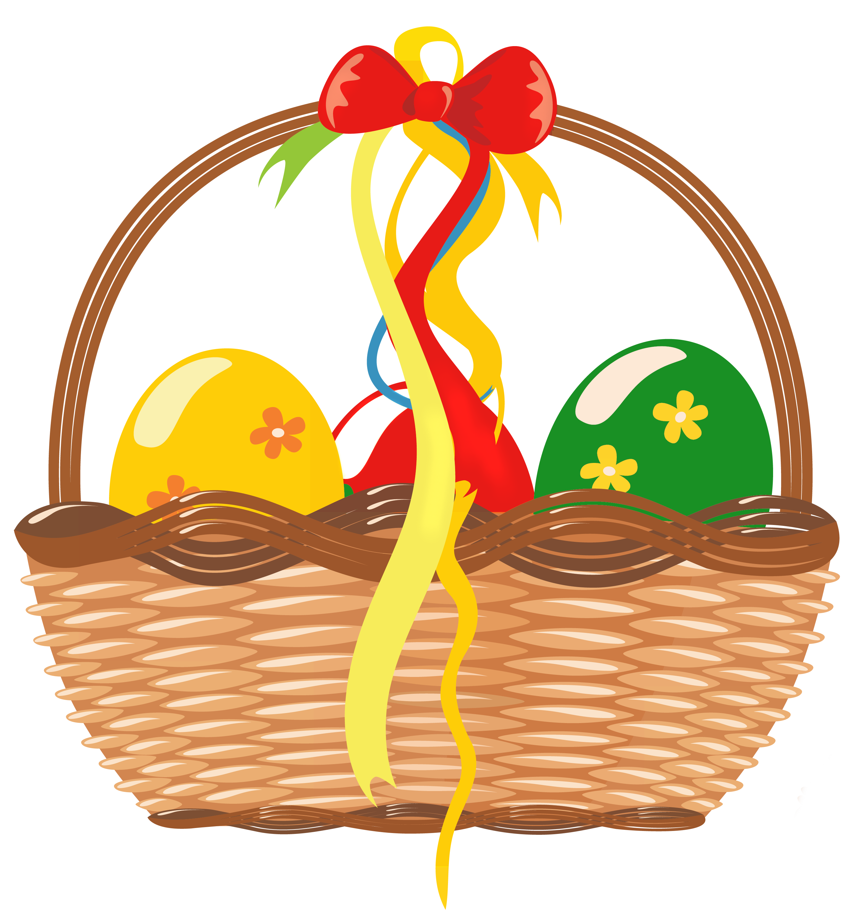 Easter Basket with Eggs PNG Clipart Picture - ClipArt Best ...