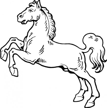 White Horse clip art Vector clip art - Free vector for free download