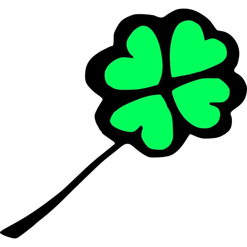 Clipart - Four leaf clover