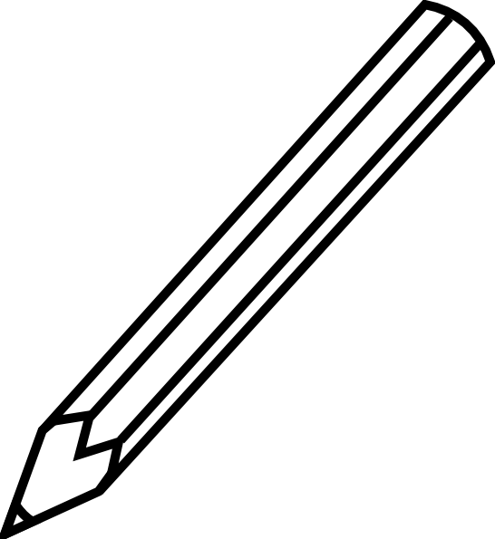 Colored Pencil Clipart Black And White | Clipart Panda - Free ...