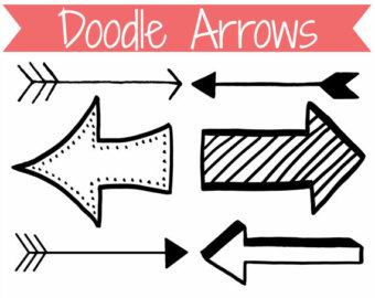 Popular items for doodle arrows on Etsy