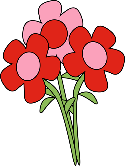 Valentine's Day Flowers Clip Art - Valentine's Day Flowers Image