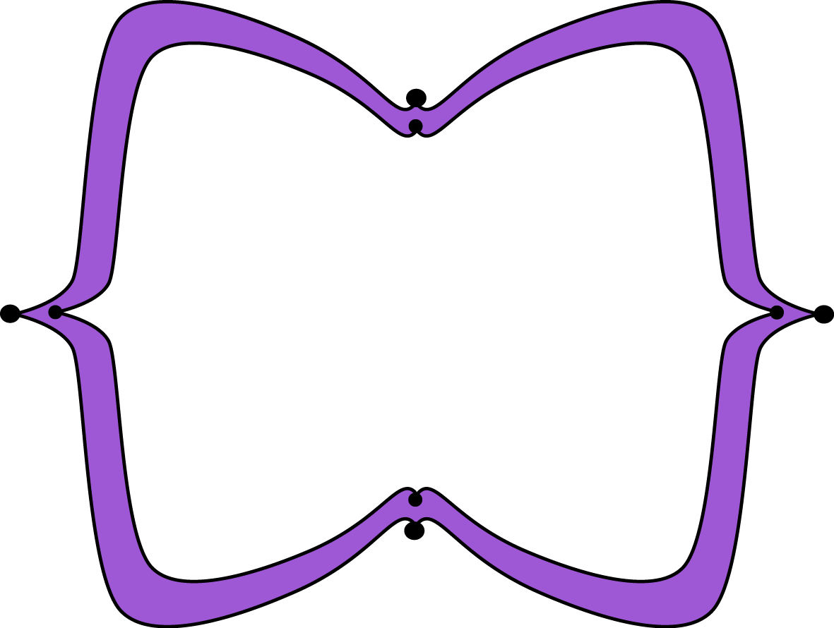 Purple Wide Pointy Frame - Free Clip Art Frames