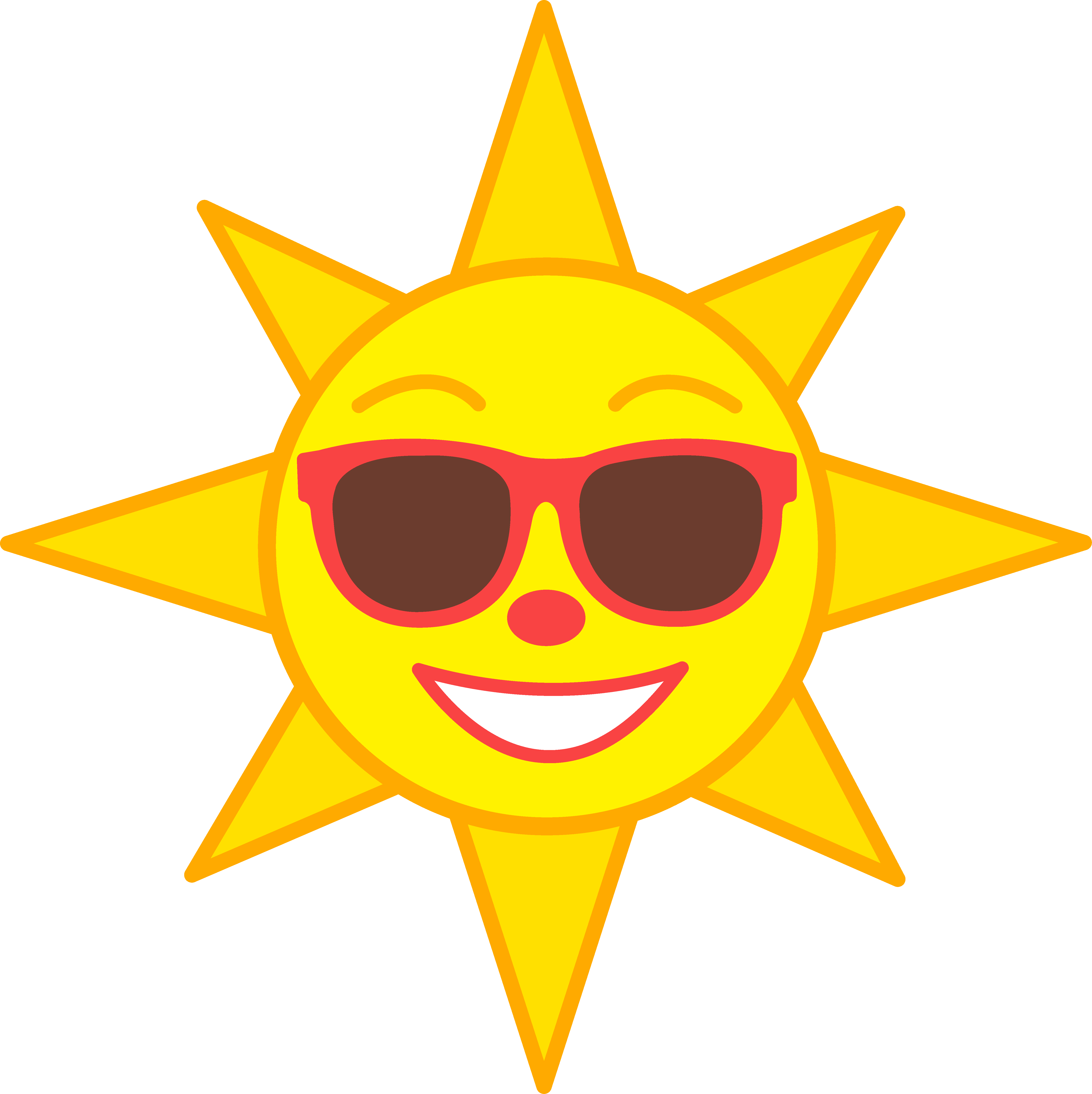 Cartoon Sun With Sunglasses - Cliparts.co
