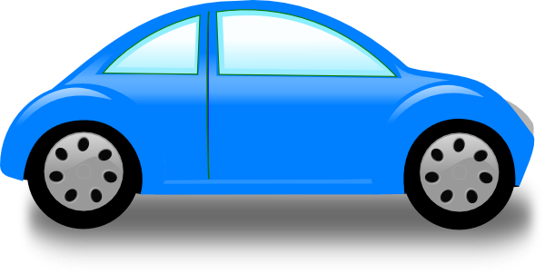 Blue Car clip art - vector clip art online, royalty free & public ...