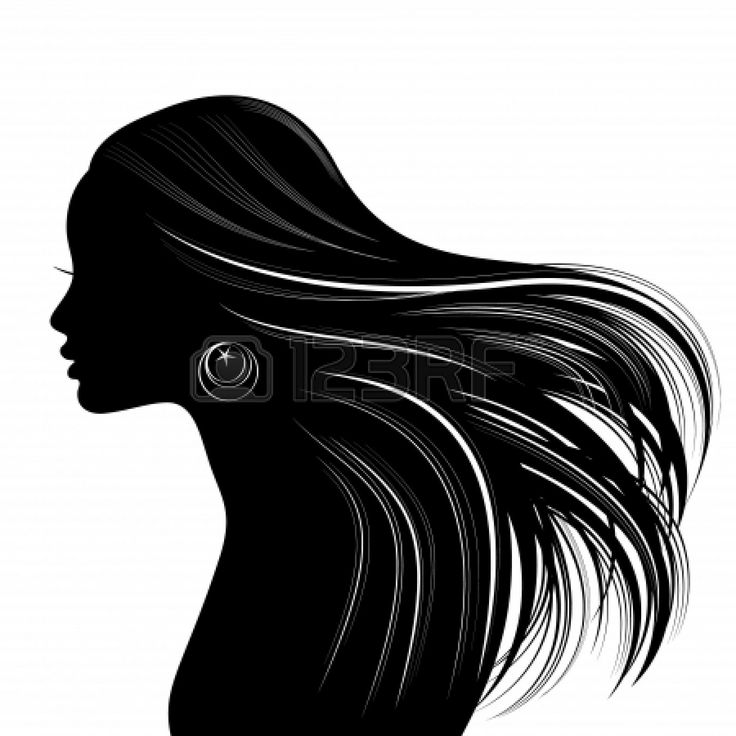 Woman Profile Silhouette - Cliparts.co