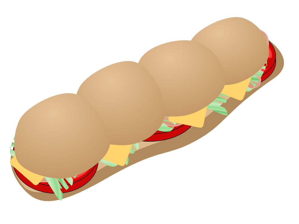 OnlineLabels Clip Art - Submarine Sandwich