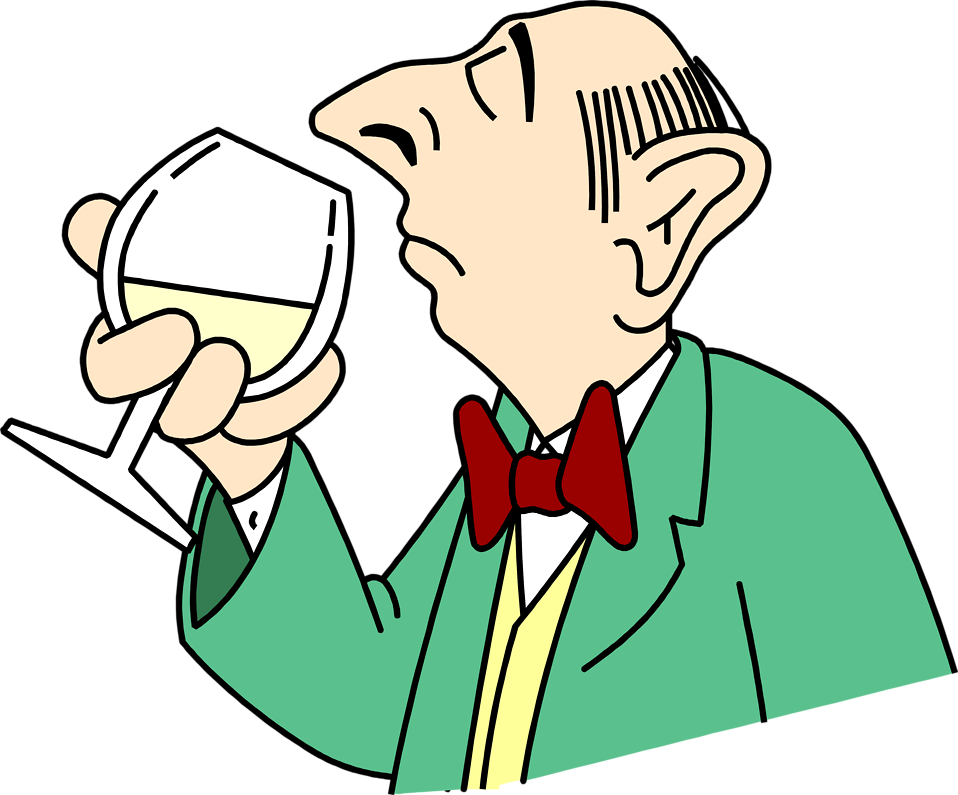 Free Stock Photos | Illustration of a man sniffing a glass of wine ...