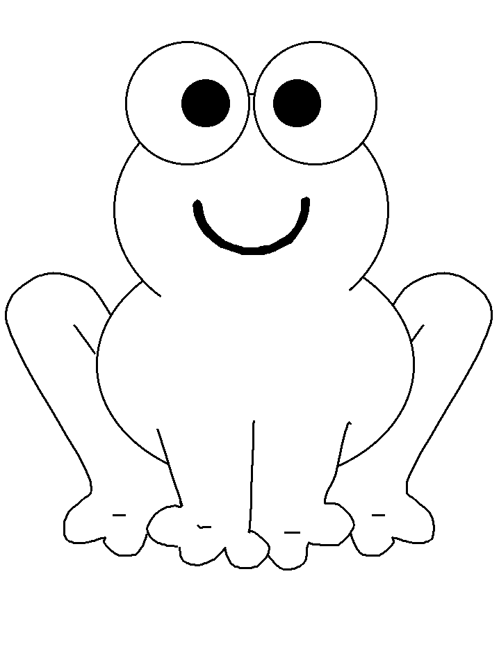 Jumping Frog Coloring Page Images & Pictures - Becuo