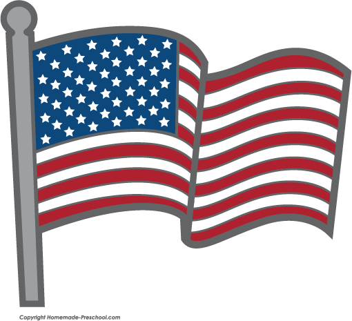 American Flags Clipart