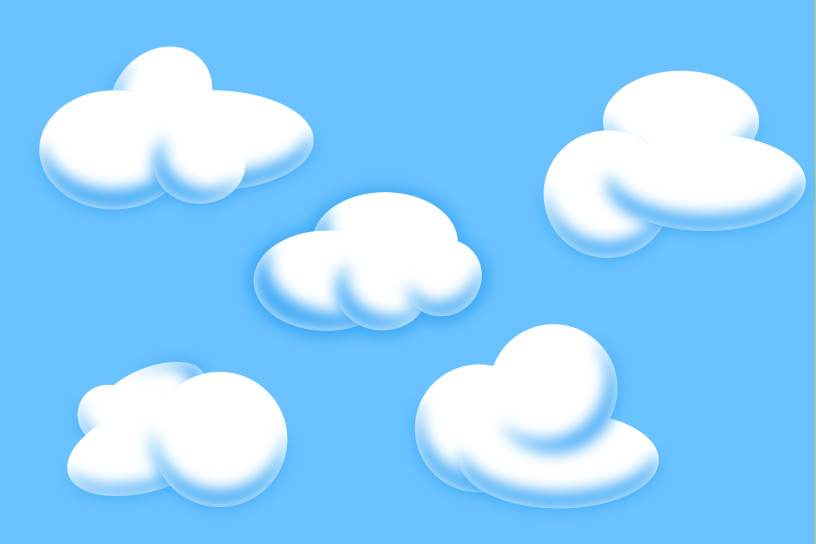 Cartoon Clouds in Adobe Illustrator - Points and ...