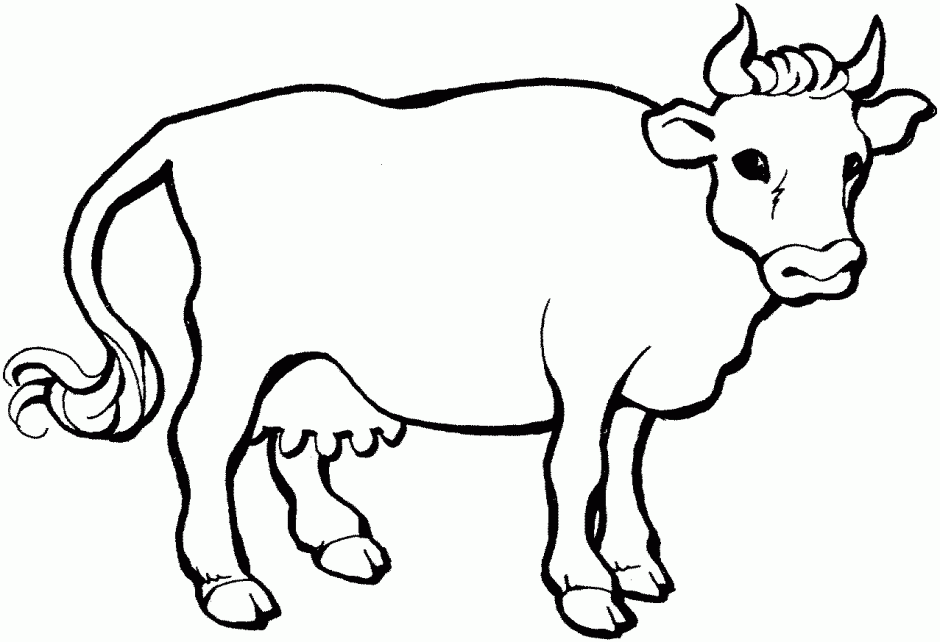 Baby Cow Coloring Pages Coloring Picture HD For Kids Fransus ...