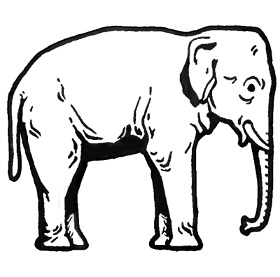 Indian Elephant Drawing Outline | Clipart Panda - Free Clipart Images