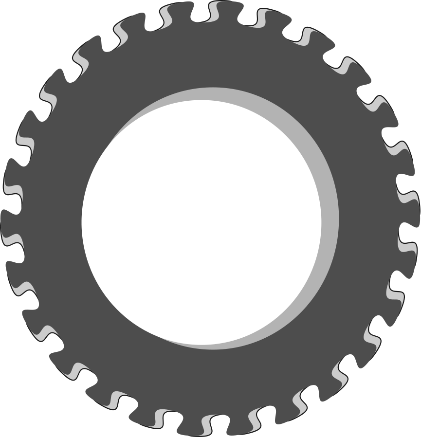 Wheel Clipart Black And White