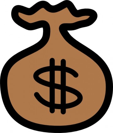 Bag Of Money clip art Vector clip art - Free vector for free download