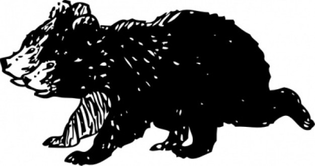 Black Bear Cubs clip art Vector | Free Download