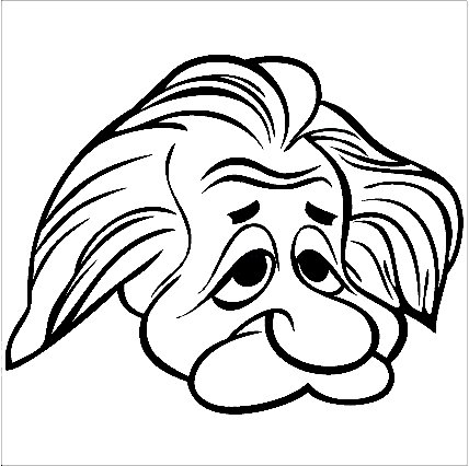 Albert Einstein Cartoon Decal, Hollywood Star Stickers, Musician ...