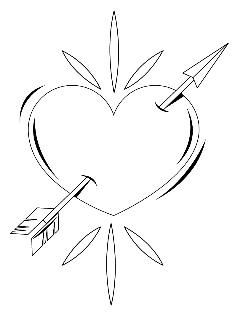 Trends For > Broken Hearts Coloring Pages