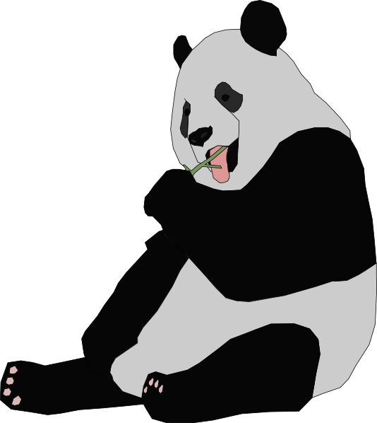Panda 5 clip art - vector clip art online, royalty free & public ...