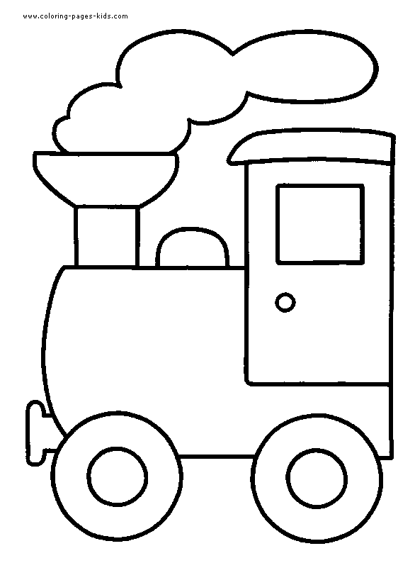 Train color pages - Coloring pages for kids - Transportation ...