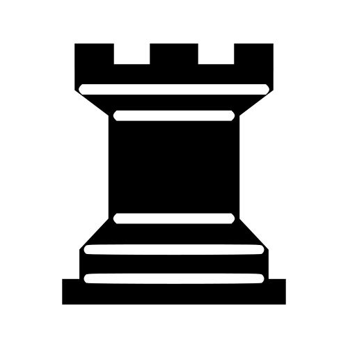 Chess Piece Black Rook Clip Art Download