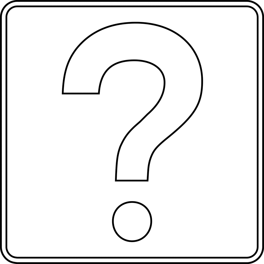Question Mark Outline Cliparts co