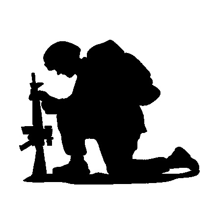 Pix For > Soldier Kneeling In Prayer