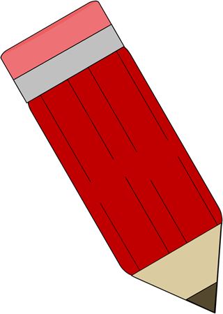 Red Pencil Clip Art - Red Pencil Image