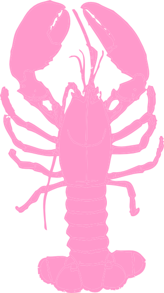 Pink Lobster clip art - vector clip art online, royalty free ...
