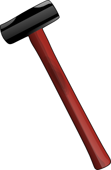Red Sledgehammer clip art Free Vector / 4Vector