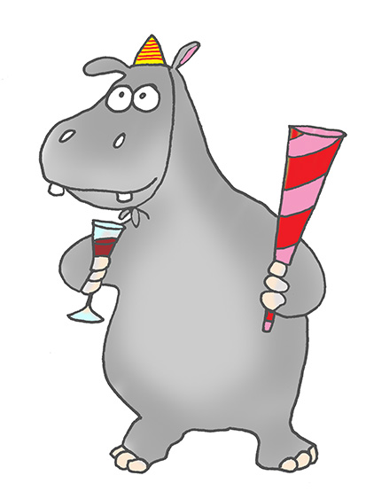 free cartoon hippo clipart - photo #44