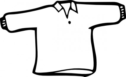 Shirt Outline clip art Vector clip art - Free vector for free download