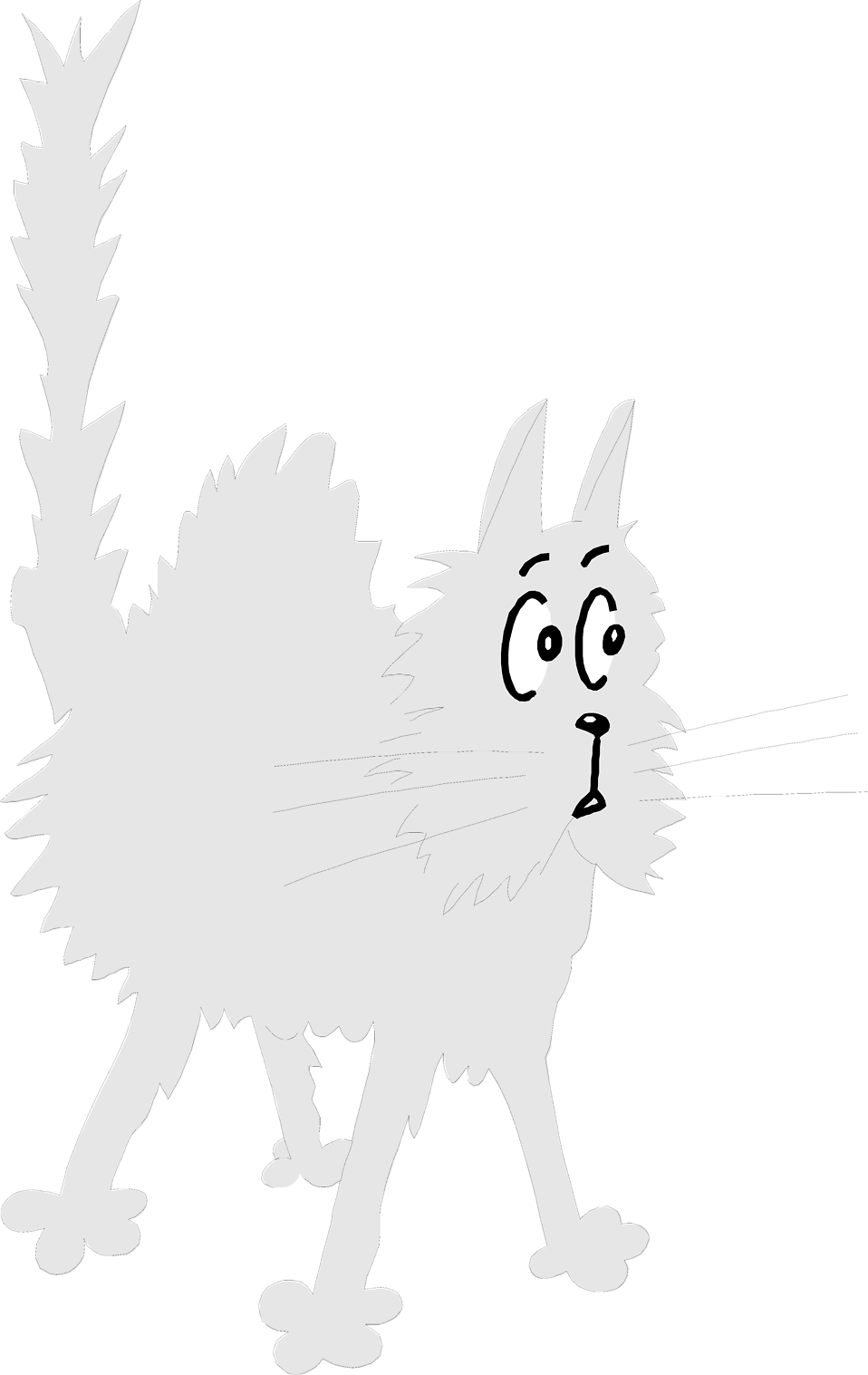 clipart of scared cat - photo #35