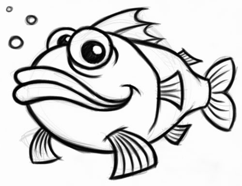 Drawings Of Cartoon Fish - ClipArt Best
