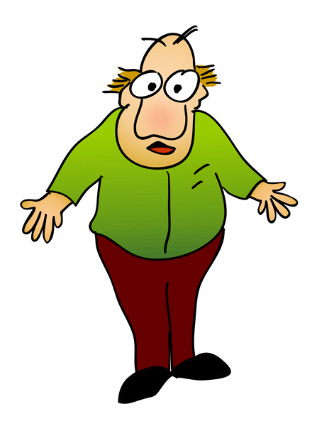 Funny Man -005 - Silly Characters Clip Art