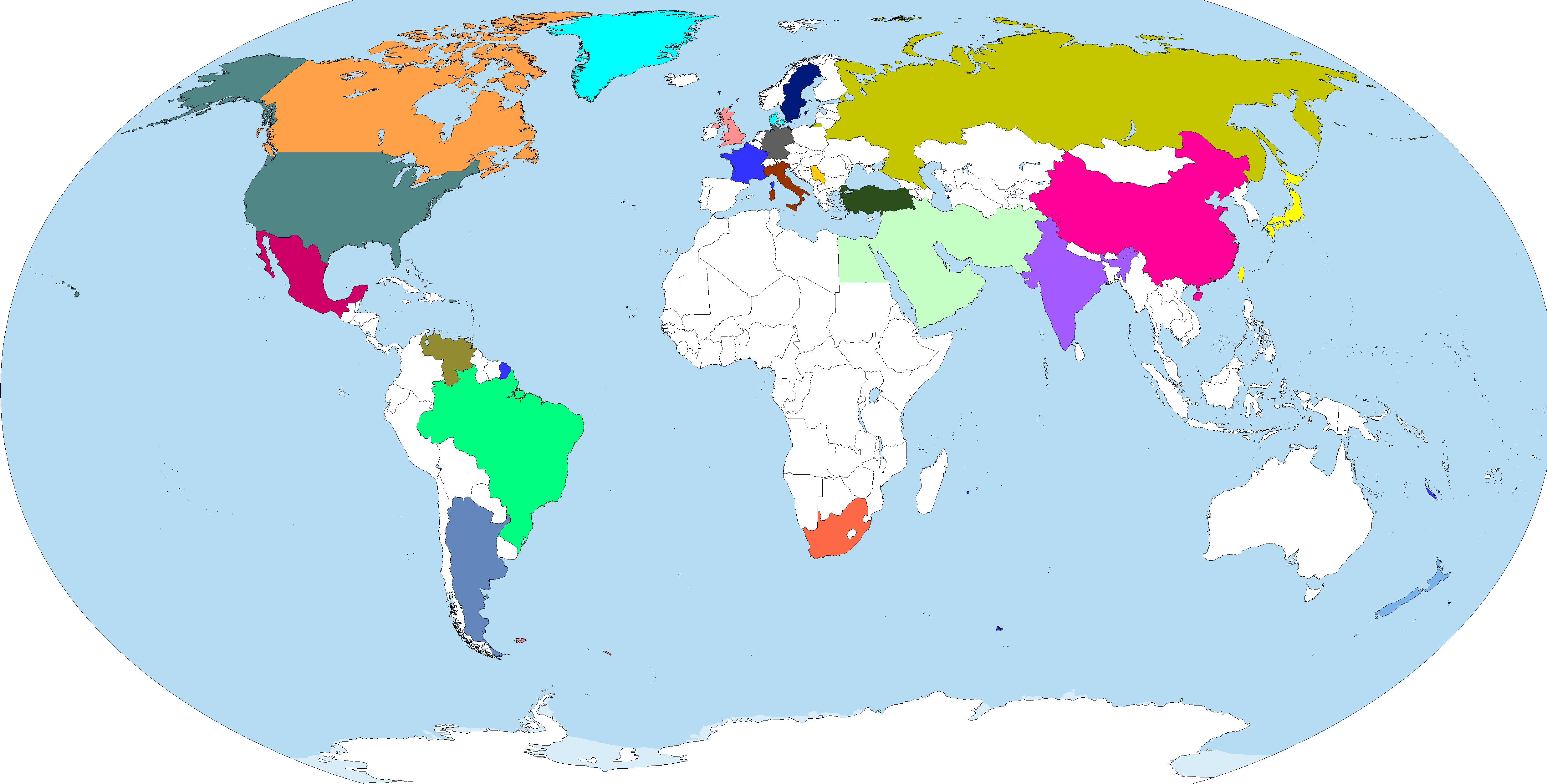 clipart world map countries - photo #32