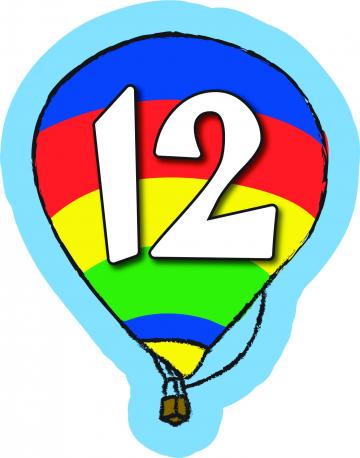 Air Balloon Number 12 | 5mm Plastic Panel | Playground Basics
