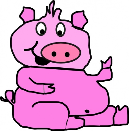 Laughing Pig clip art - Download free Animal vectors