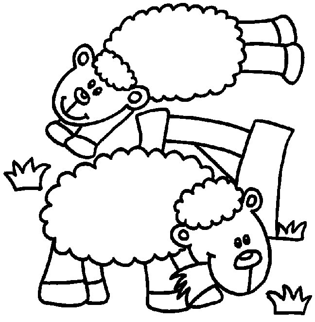 cartoon Sheep Coloring Pages For Kids | Great Coloring Pages