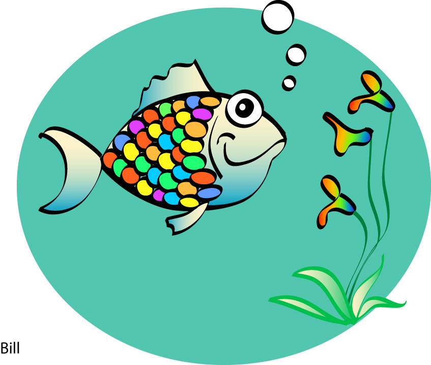 rainbow fish clip art free - photo #8