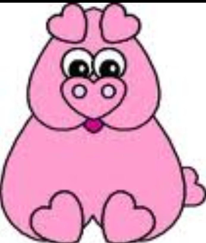 Farm week! Pigs made out of hearts | Kids corner | Pinterest