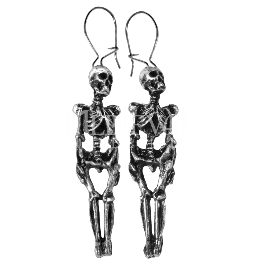Skeleton Earrings - AG-E9 by Medieval Collectibles