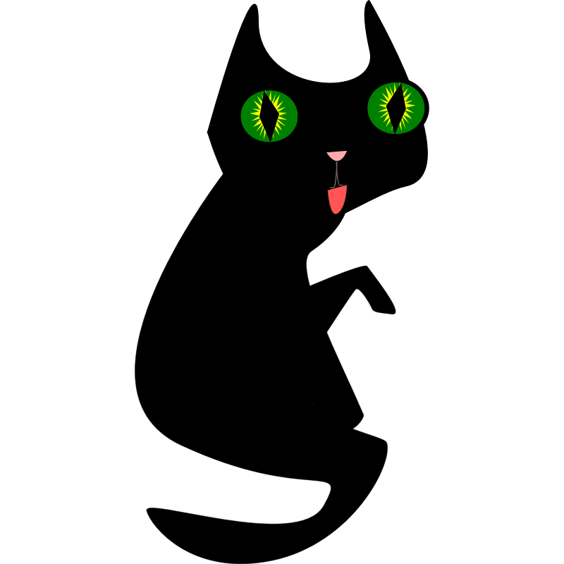 Clipart - Black Cat