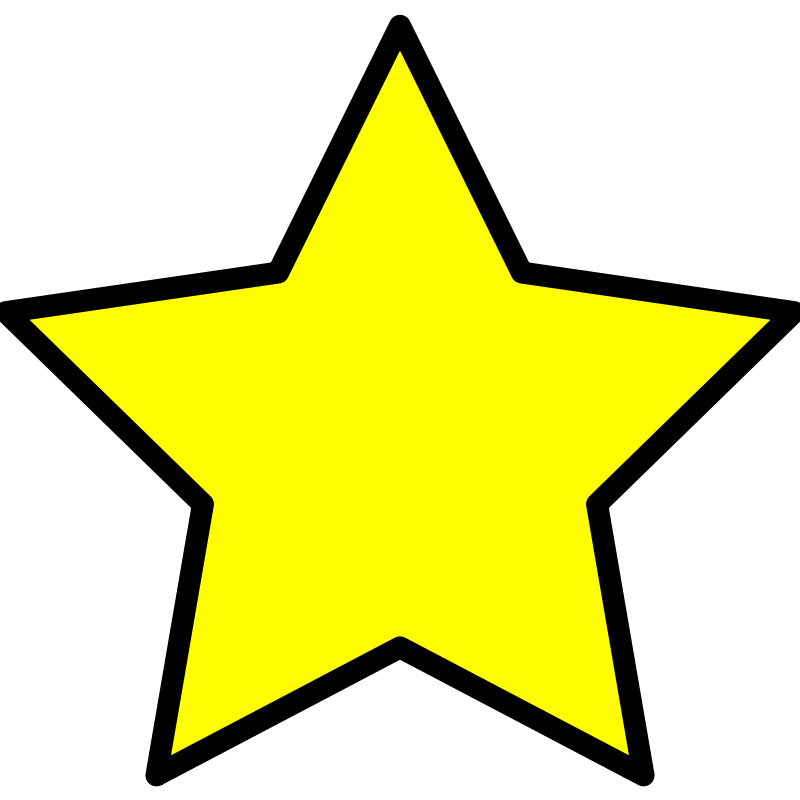 Clipart - Yellow star