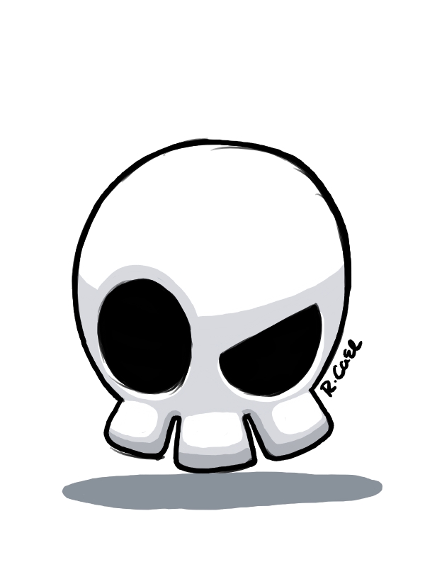 Skull Doodle by rongs1234 on deviantART